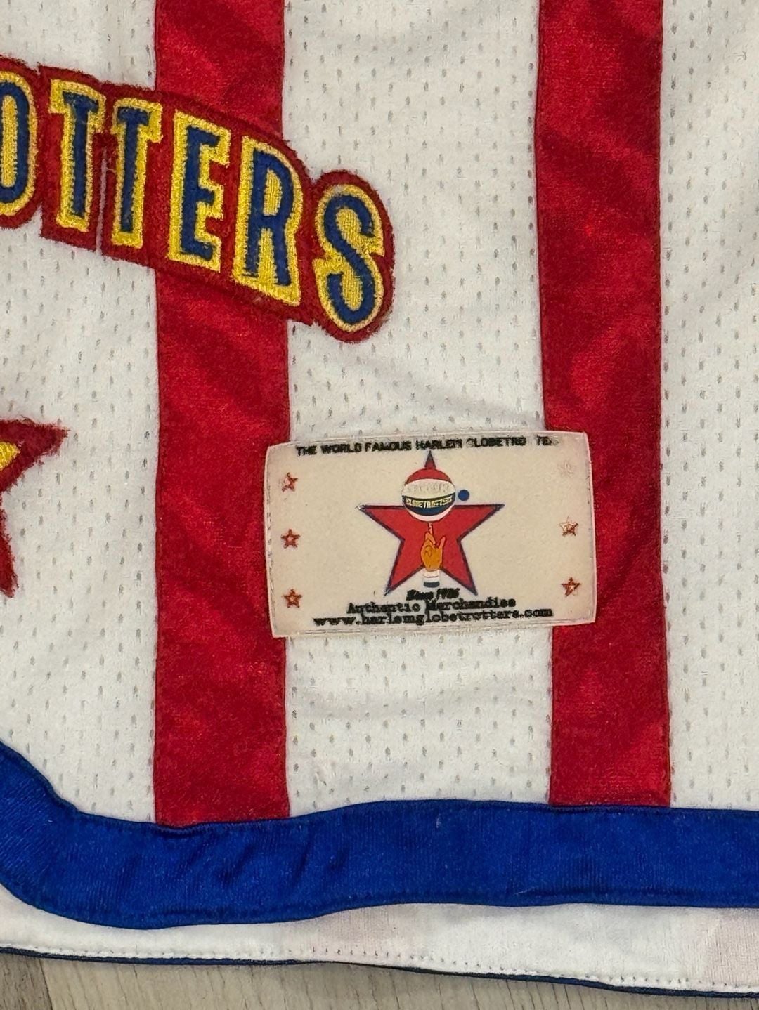 Harlem Globetrotters Shorts Basketball Athletic Striped Stars vtg ... 4