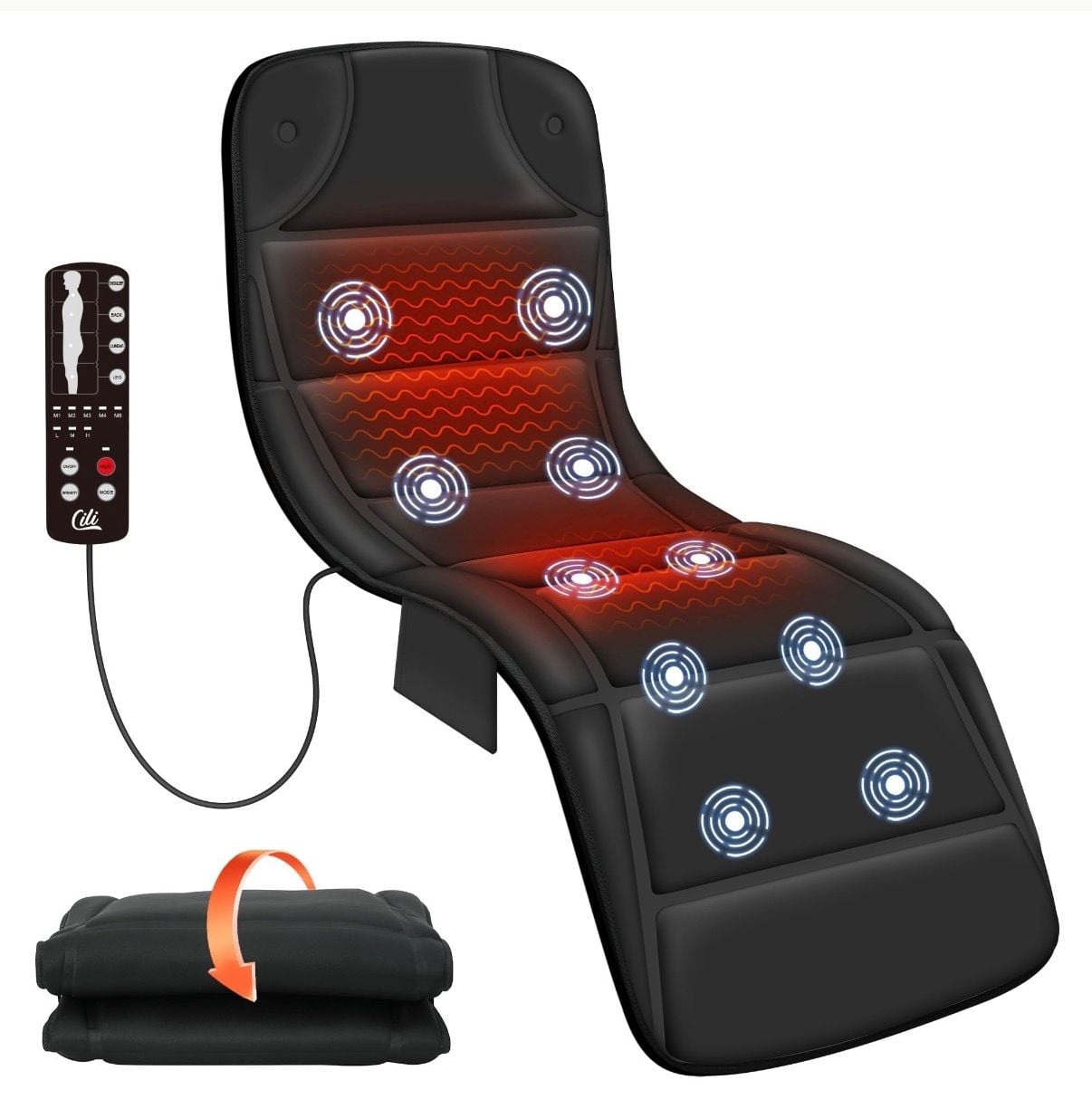 Cili 10 Motors Massage Mat With Heat CL-3701 4
