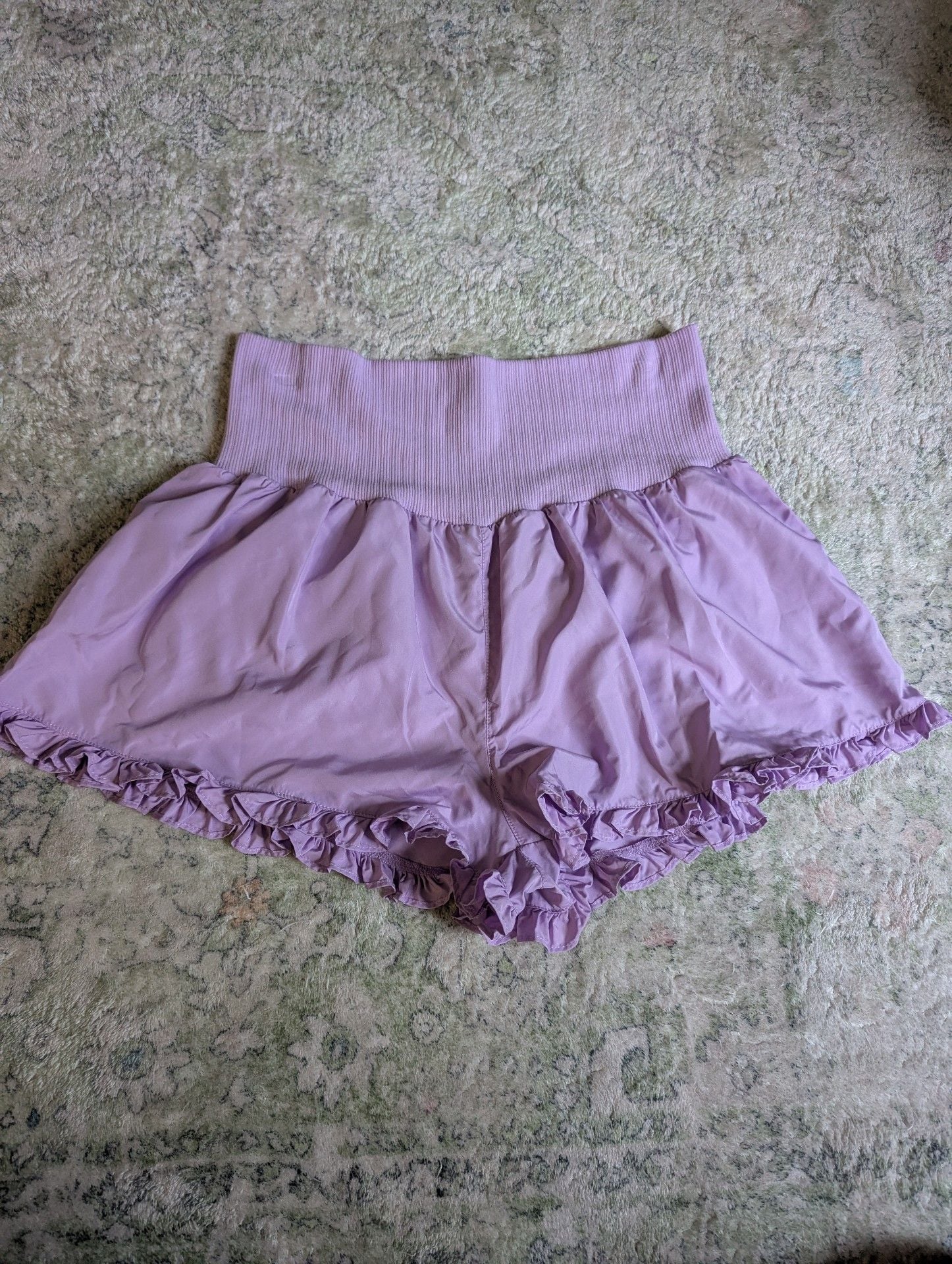 No Boundaries Ruffle Shorts Size L (12-14) Purple 2