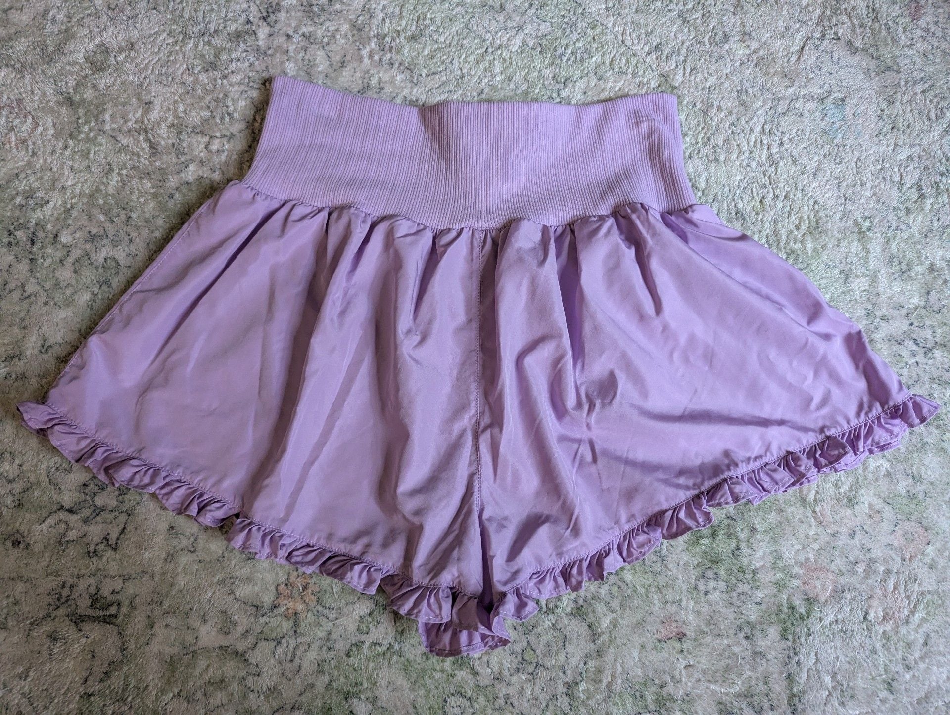 No Boundaries Ruffle Shorts Size L (12-14) Purple 3