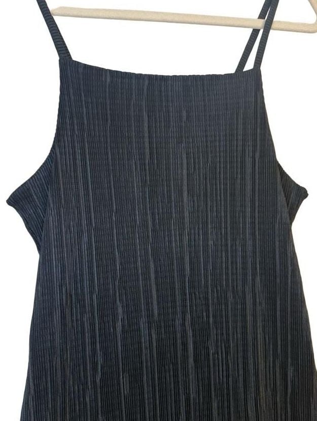 Witchy 90’s Fall Pleated Midi Dress Size US 6 Black 3