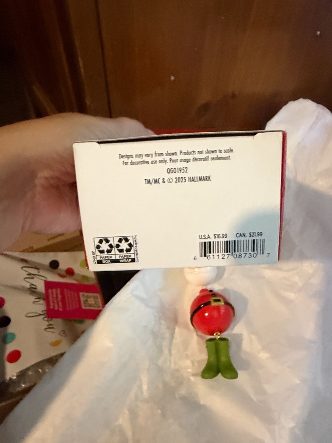 Hallmark Keepsake Hooked On Santa Christmas Ornament 3