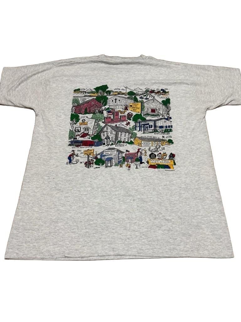 Vintage Unity Maine Graphic T-Shirt Grey 5