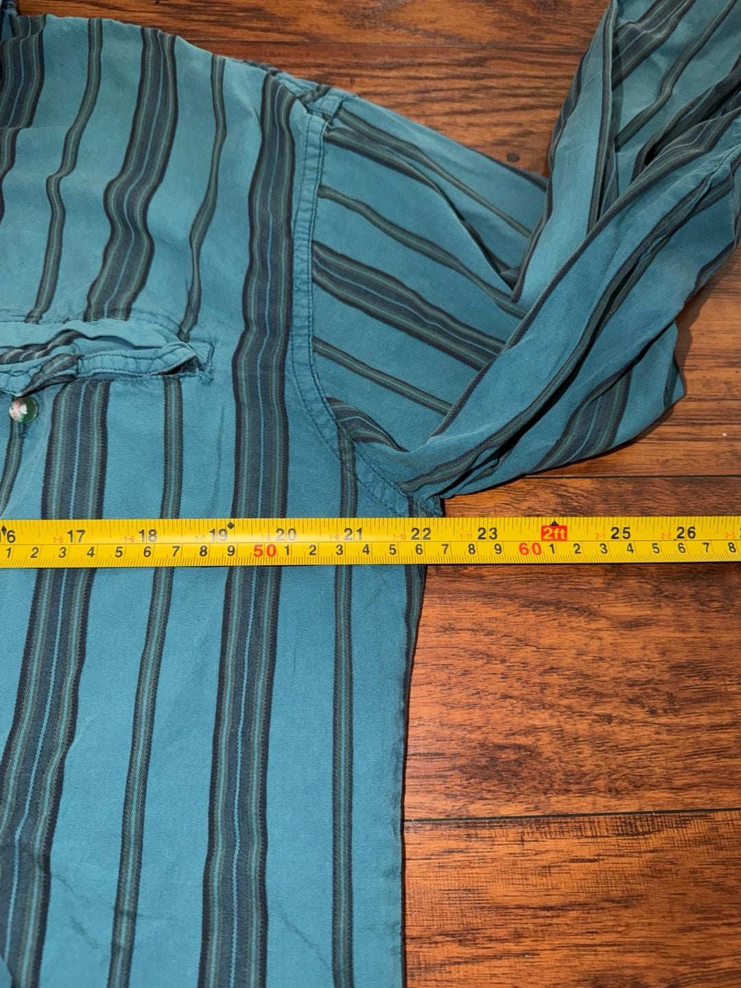 Levi's Diamond Label Striped Long Sleeve Button Down Shirt L 4