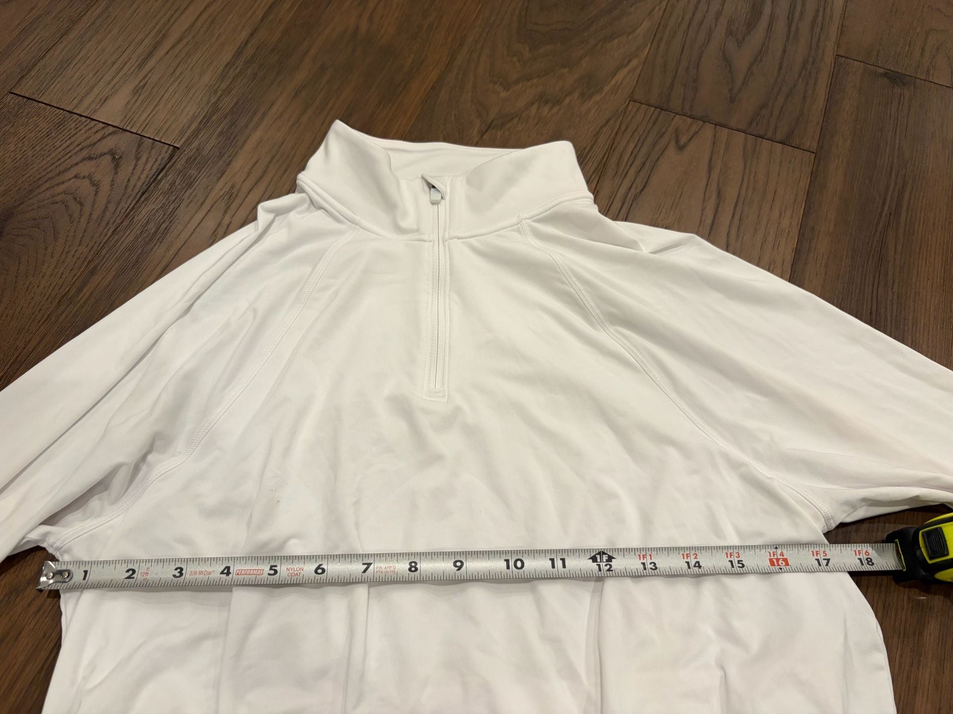 Athleta Girl 1/4 Zip Pullover Size XL/14 White Athletic Top 5