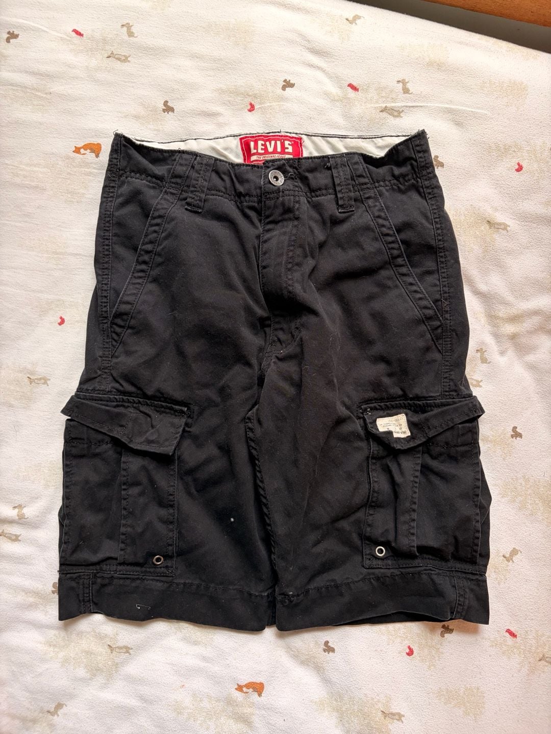 Levi's Cargo Shorts W29 Black Cotton 2