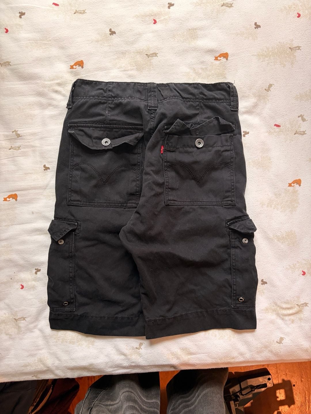 Levi's Cargo Shorts W29 Black Cotton 4