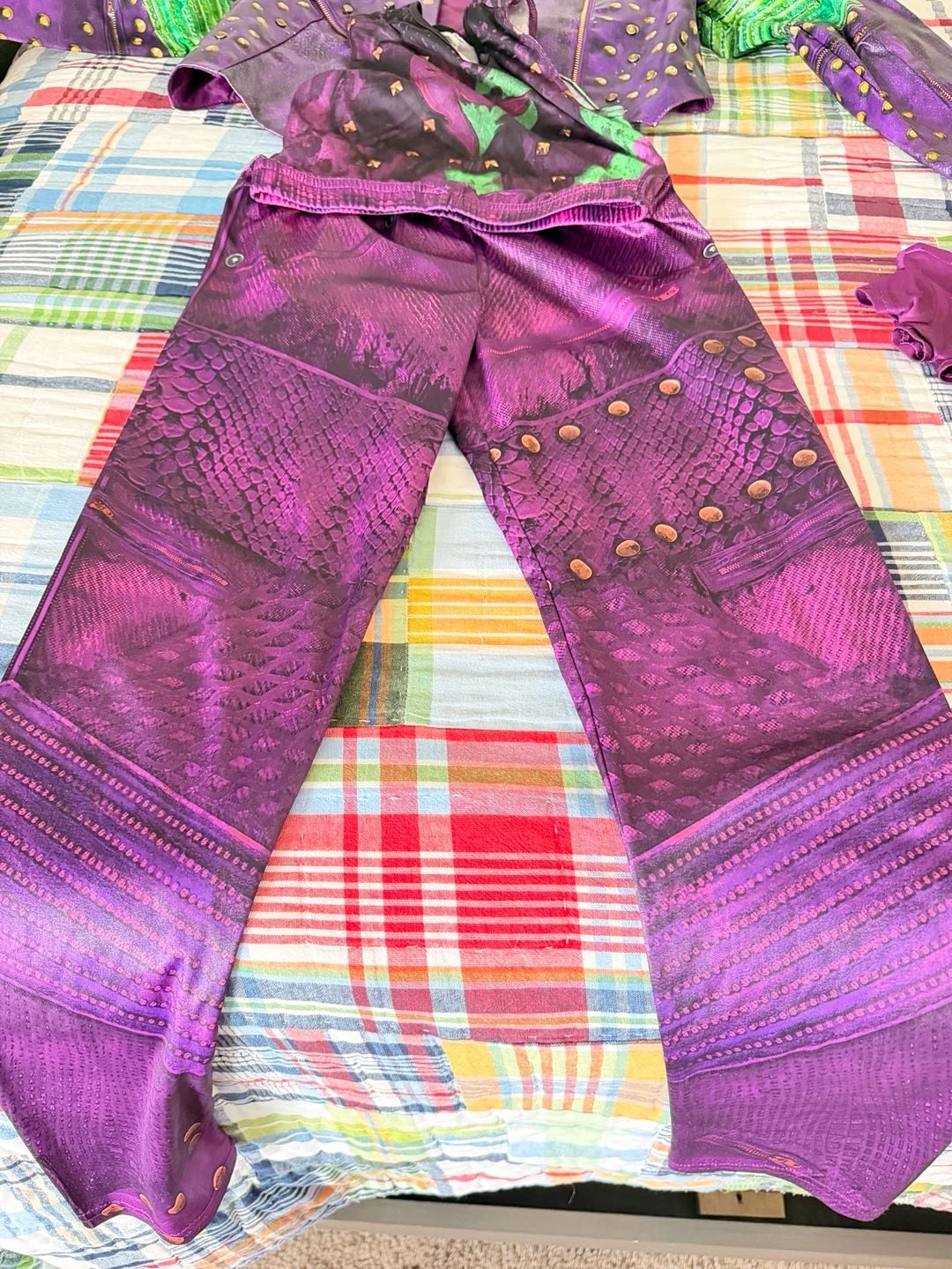 Disney Descendants Mal Costume Jacket Top Pants Size 8 2