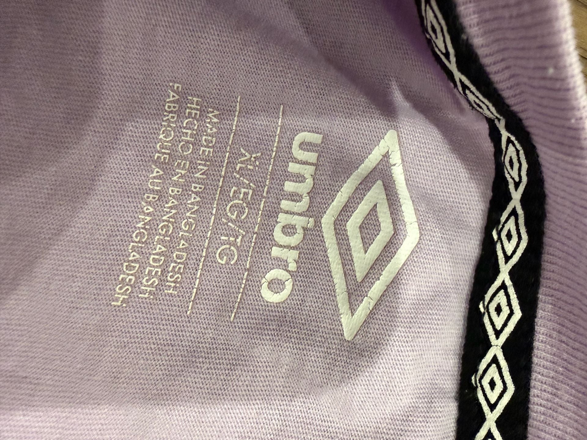 Umbro Love The Game T-Shirt Size XL Purple Soccer Graphic Tee 5