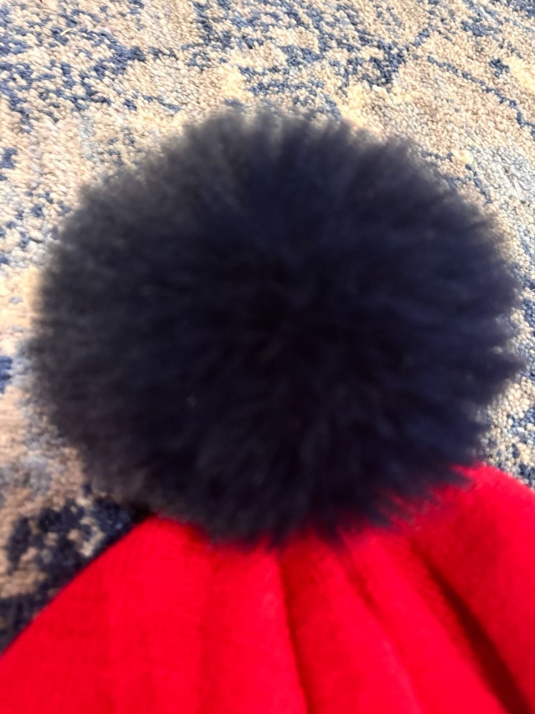 Ski Pom Pom Beanie Hat Red White Blue 4