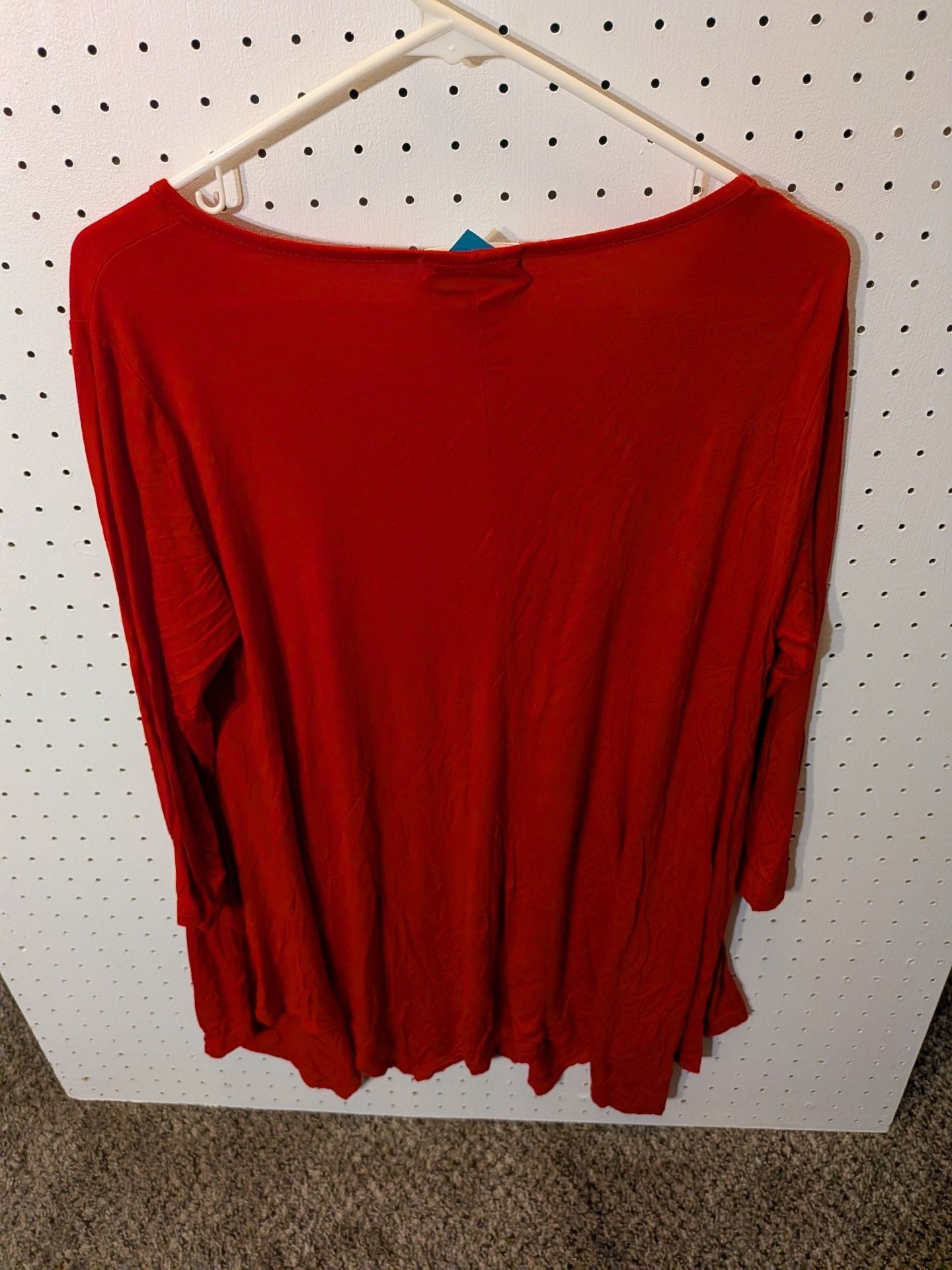 Larace Red Tunic Top Size L 3