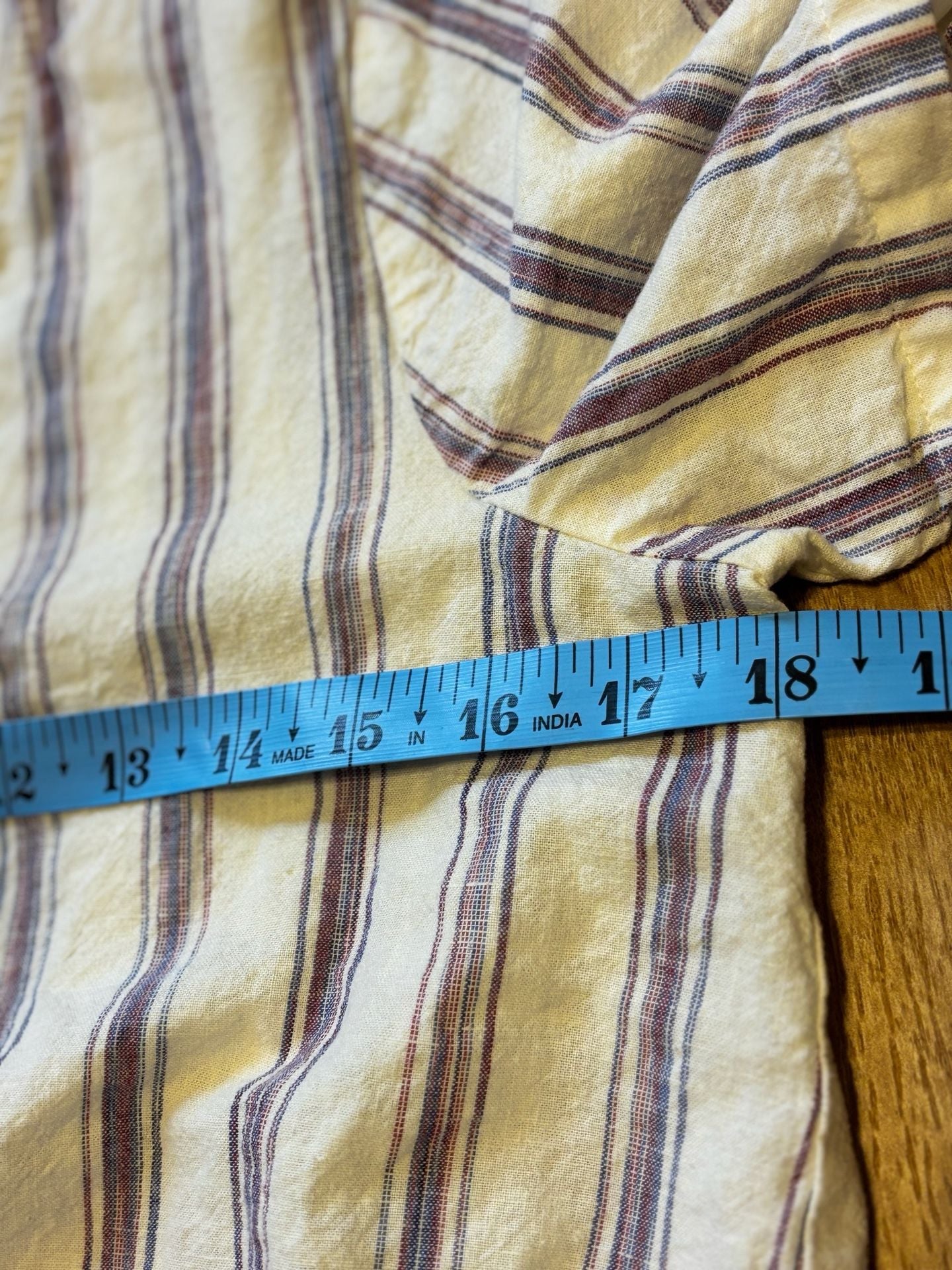 Madewell Striped Tie Front Blouse Size S Linen Cotton 7