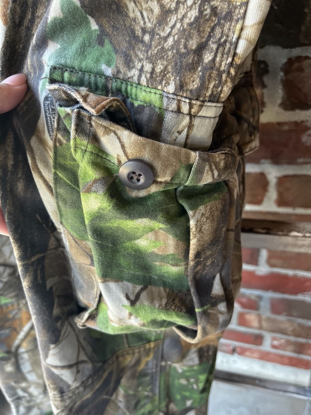 Realtree Hardwoods Cargo Pants Size Large Regular Camo Cotton 4