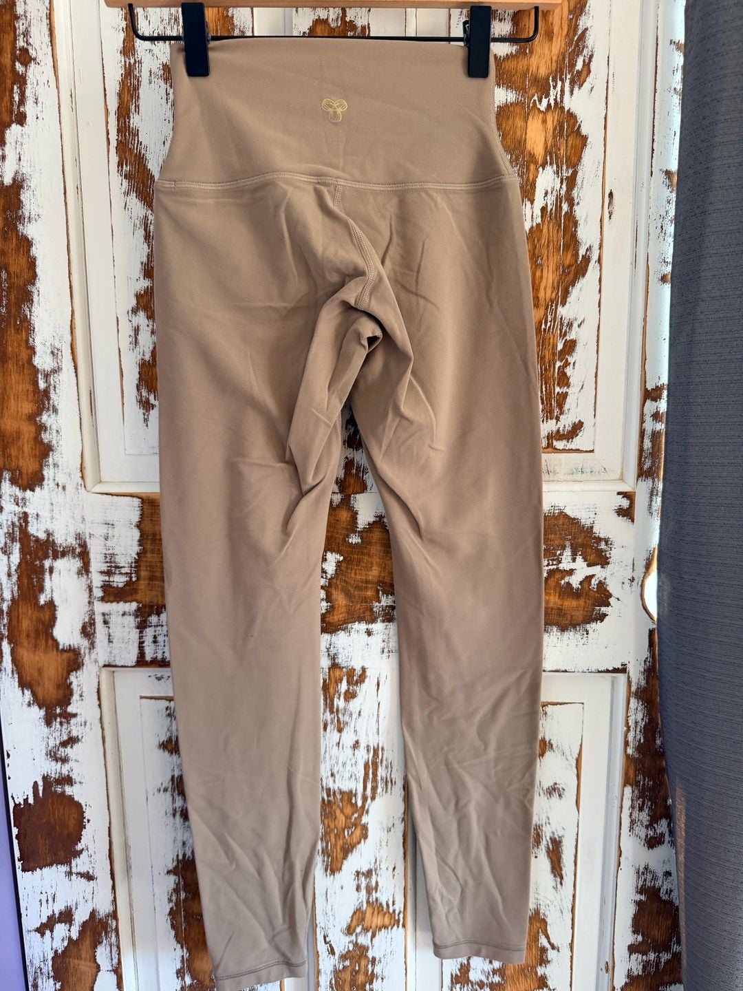 Golden By Aritzia Leggings Size 0 Tan High Rise Activewear Yoga Gym 3