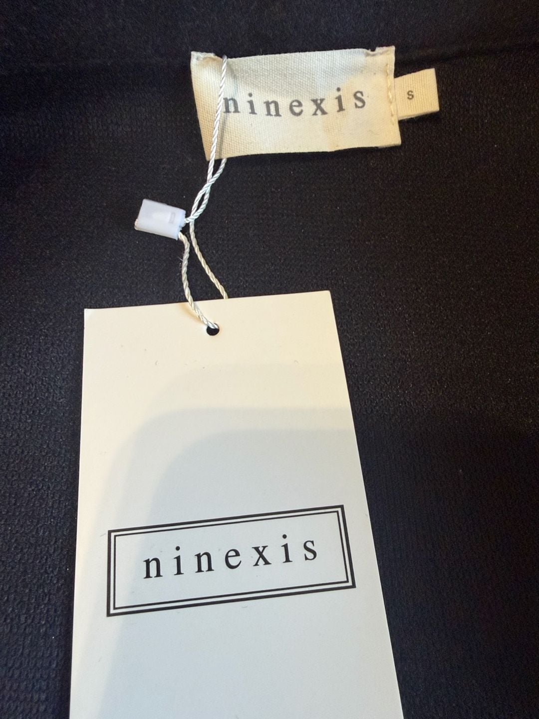 Ninexis Belted Trench Coat Size S Black 3