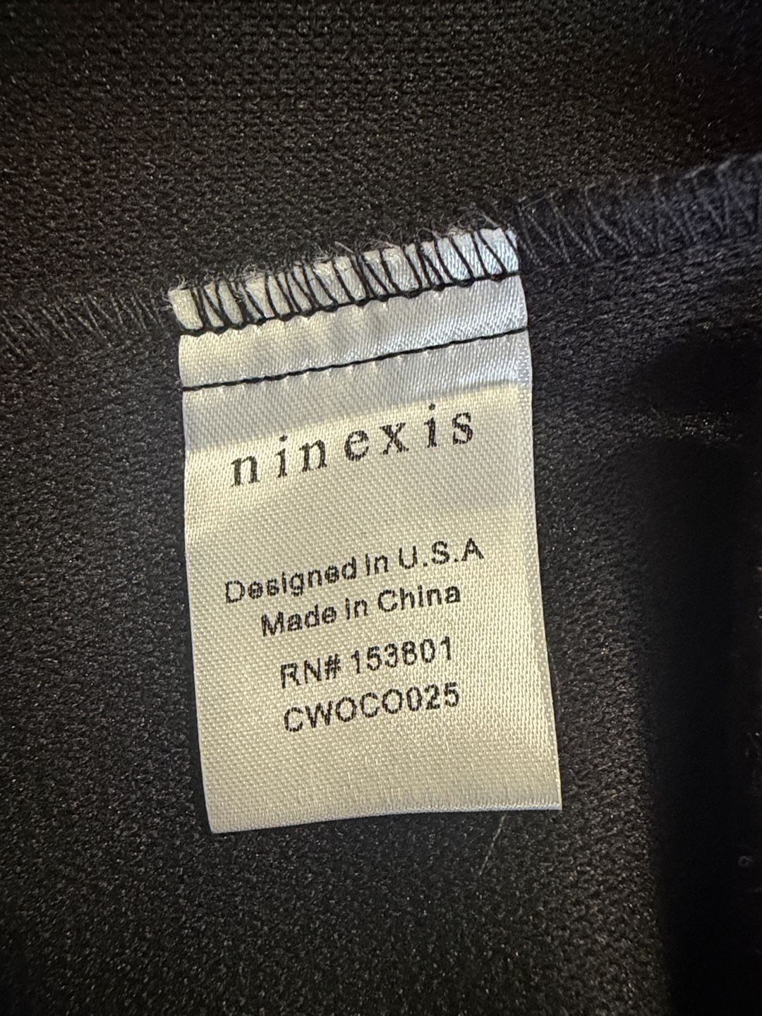 Ninexis Belted Trench Coat Size S Black 4