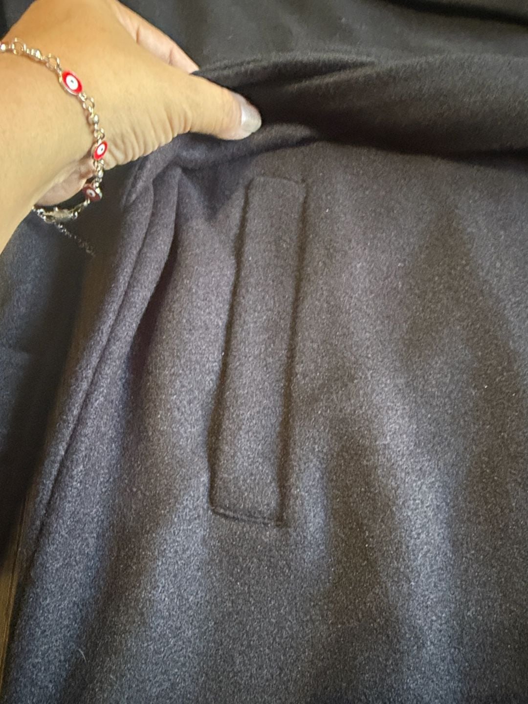 Ninexis Belted Trench Coat Size S Black 5