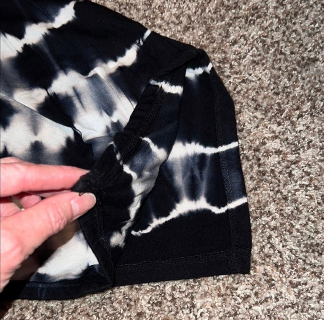 She + Sky Tunic Dress Size M Black Tie Dye 8