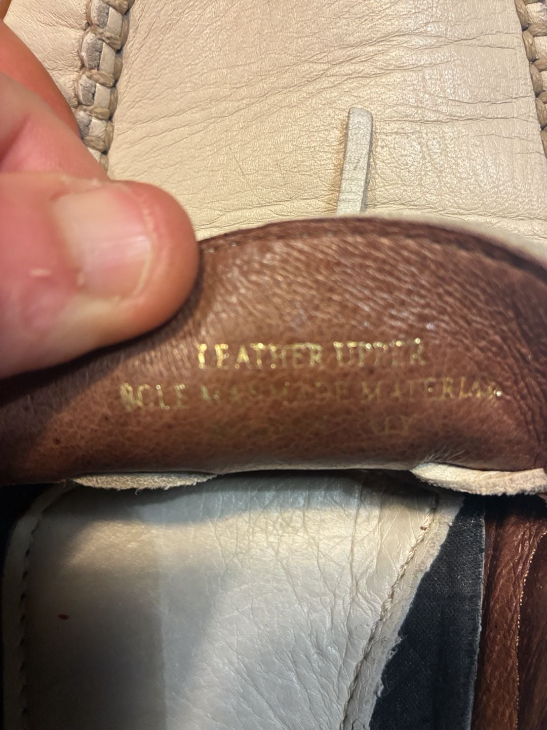 Bachrach Leather Loafers White Casual Boat Shoes Made In Italy 7