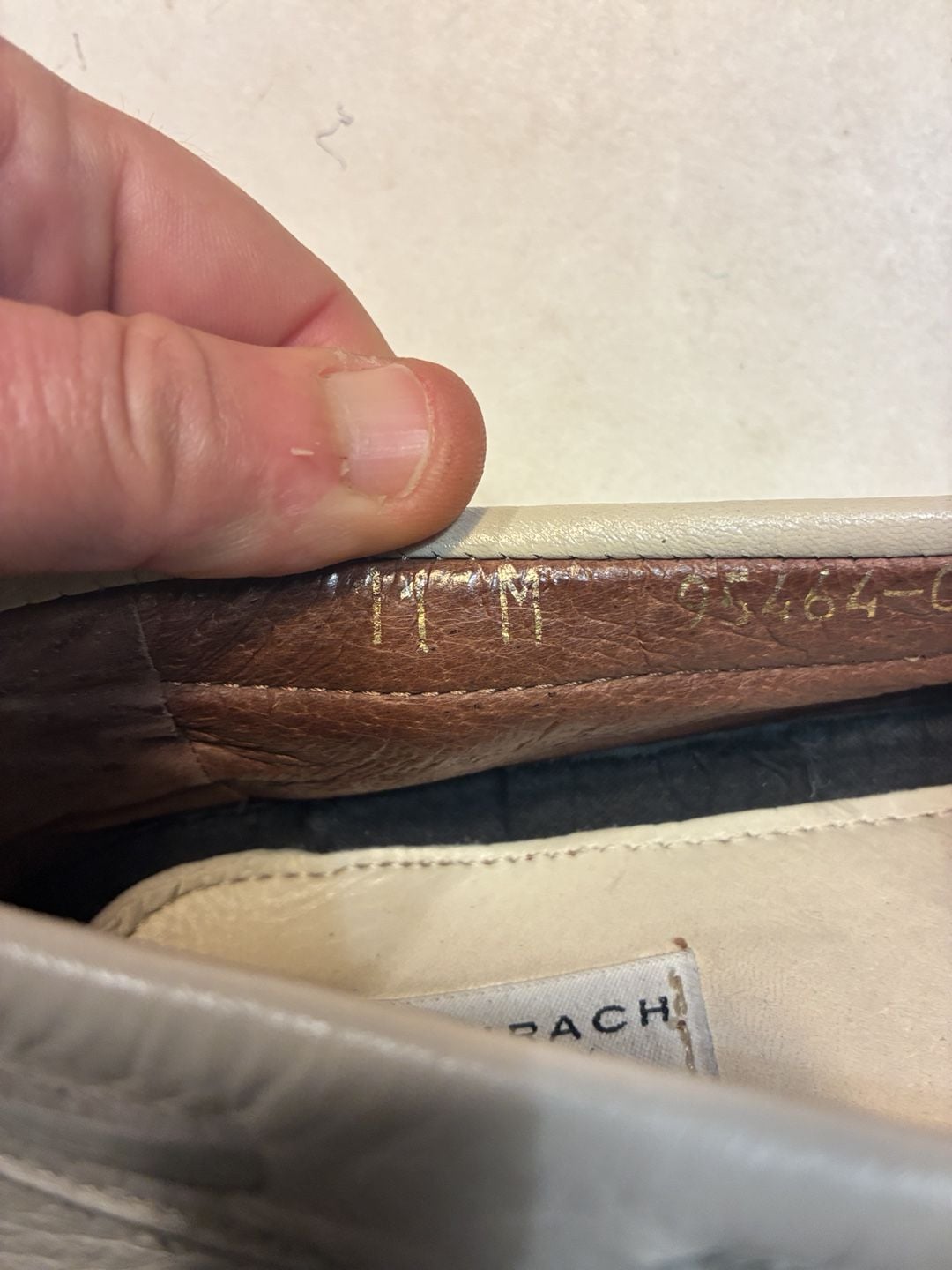 Bachrach Leather Loafers White Casual Boat Shoes Made In Italy 8