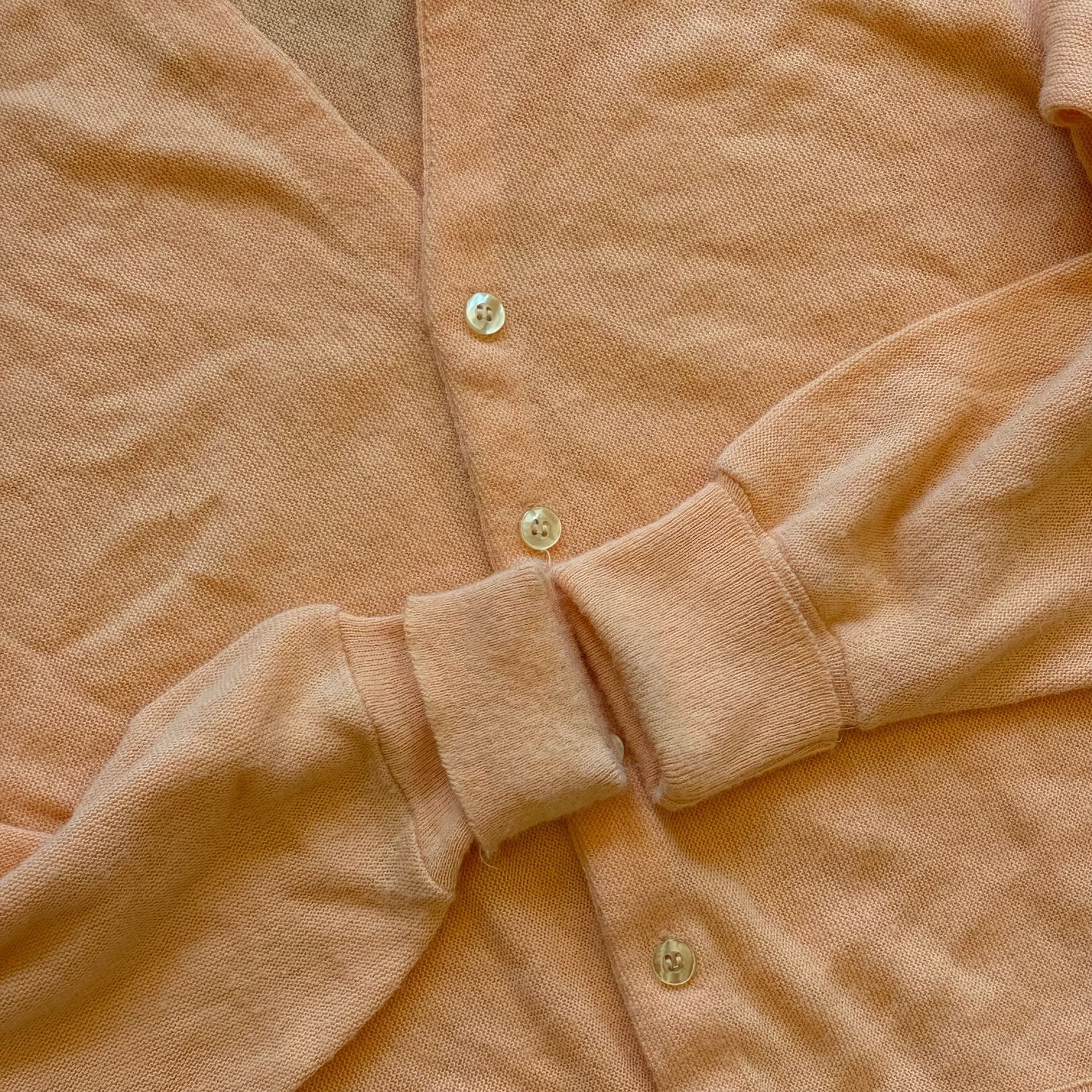 60s Grand Slam Cardigan - Sz L Tangerine Orange 4