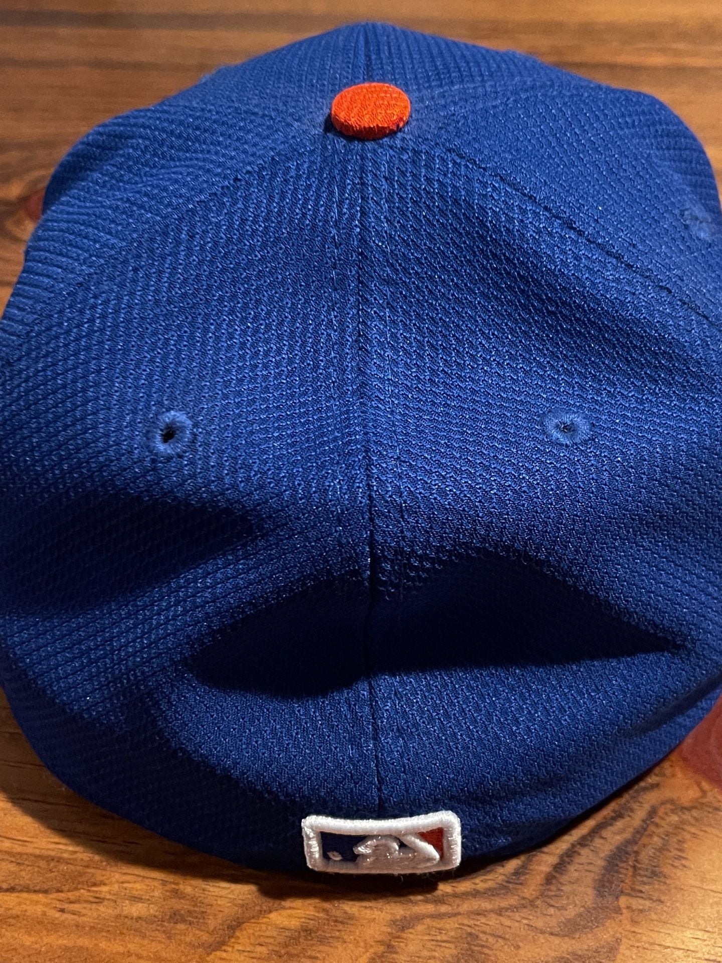 New Era New York Mets 59FIFTY Hat Size 7 1/4 Blue Orange 3