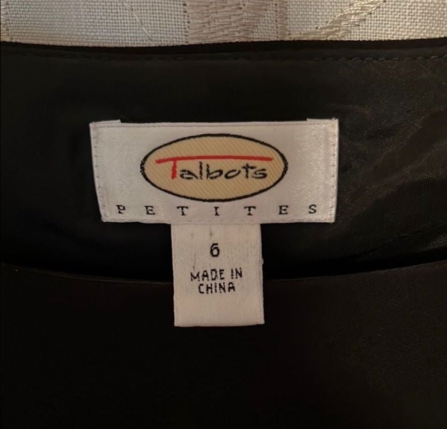 Talbots Petite Dress Size 6 Black 3