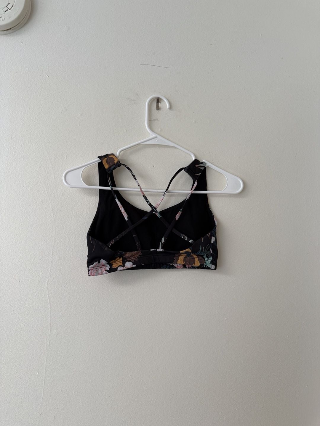 Onzie Floral Sports Bra Black Multi 3