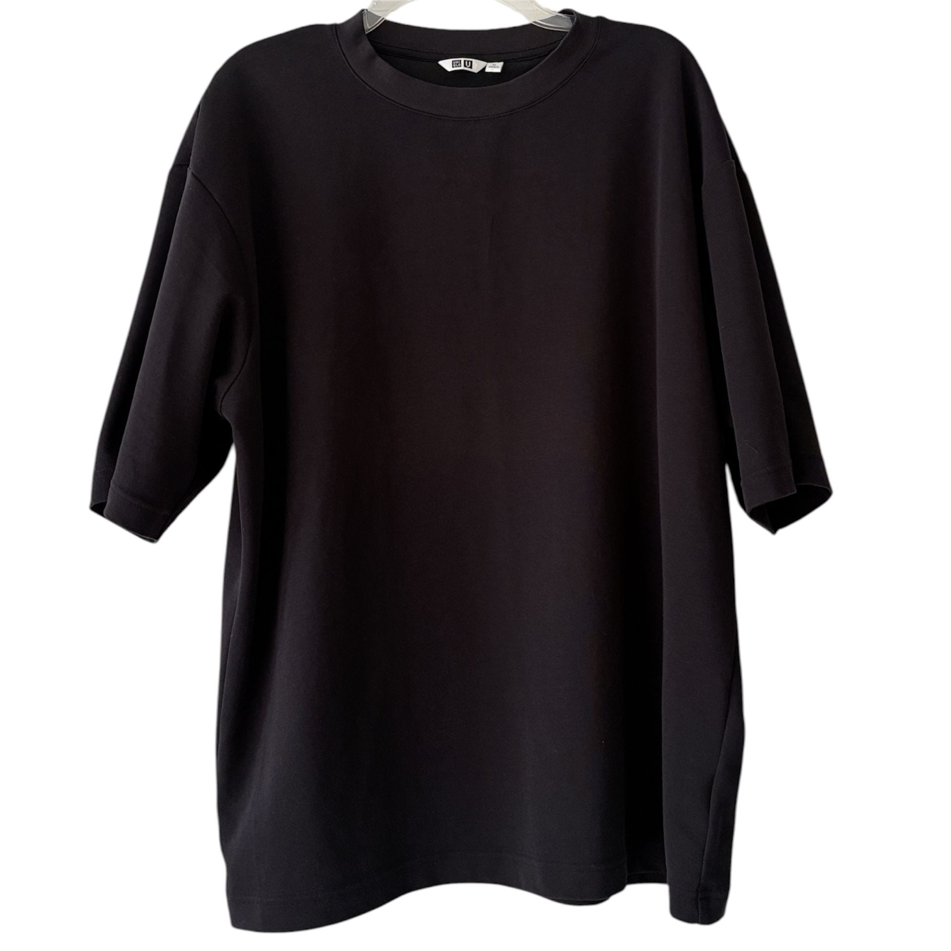 Uniqlo U Airism Cotton Oversized T-Shirt Size XL Black 3