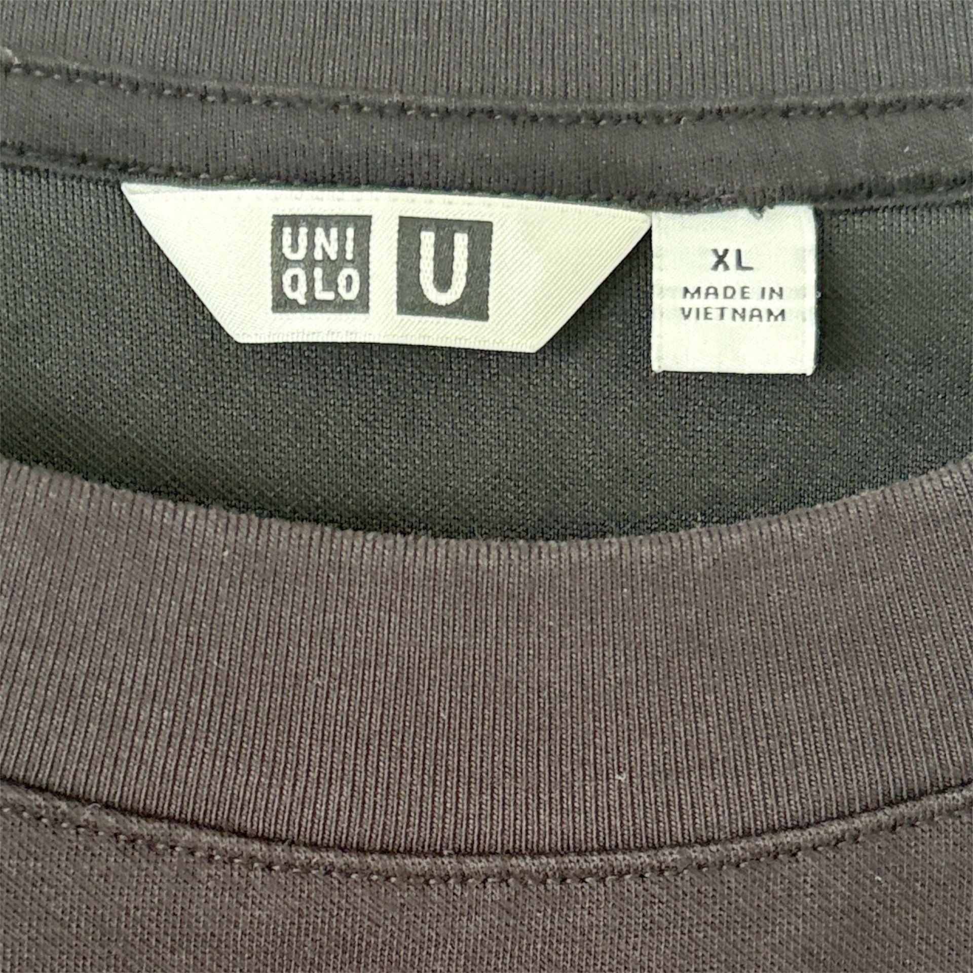 Uniqlo U Airism Cotton Oversized T-Shirt Size XL Black 5