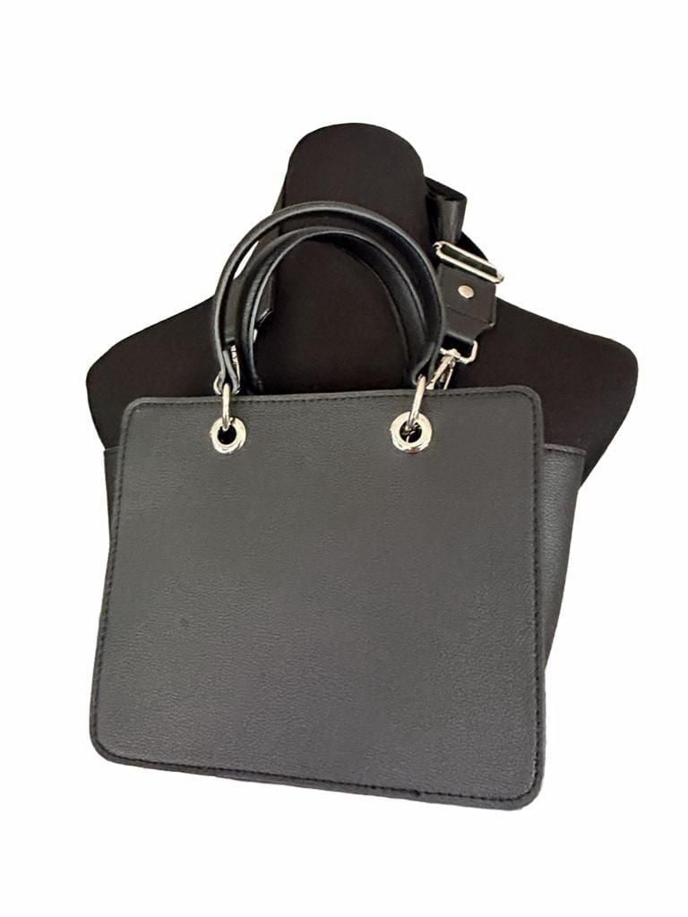LUP 6 Madden NYC Black Satchel Handbag With Heart Charm 5
