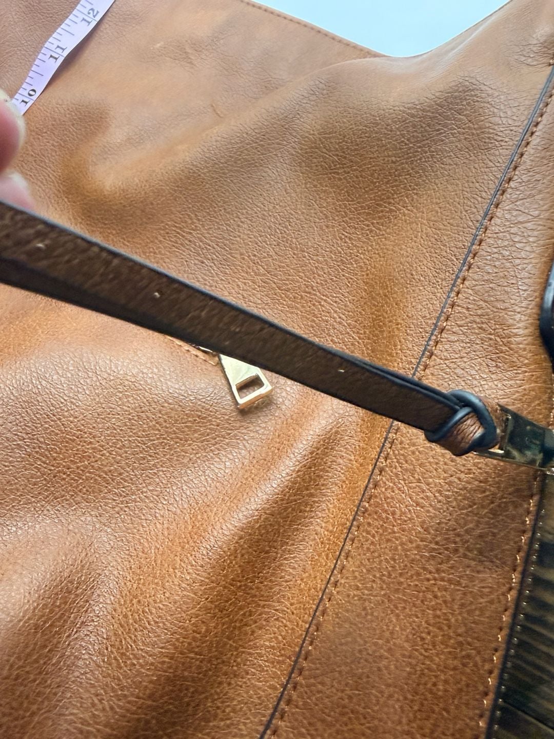 The Realer Brown Faux Leather Shoulder Bag 3