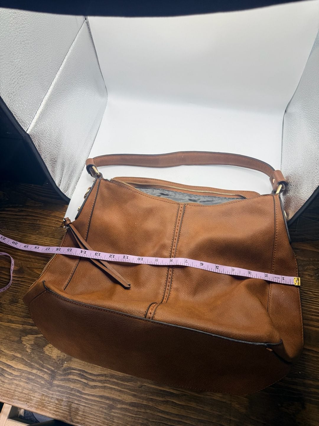 The Realer Brown Faux Leather Shoulder Bag 8