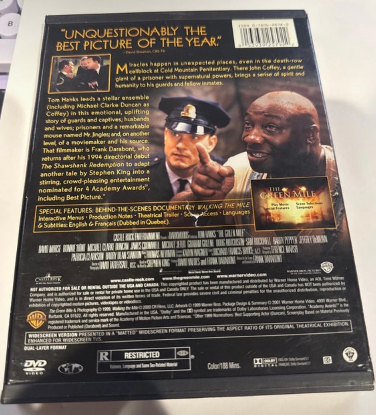 The Green Mile DVD Widescreen Edition 3