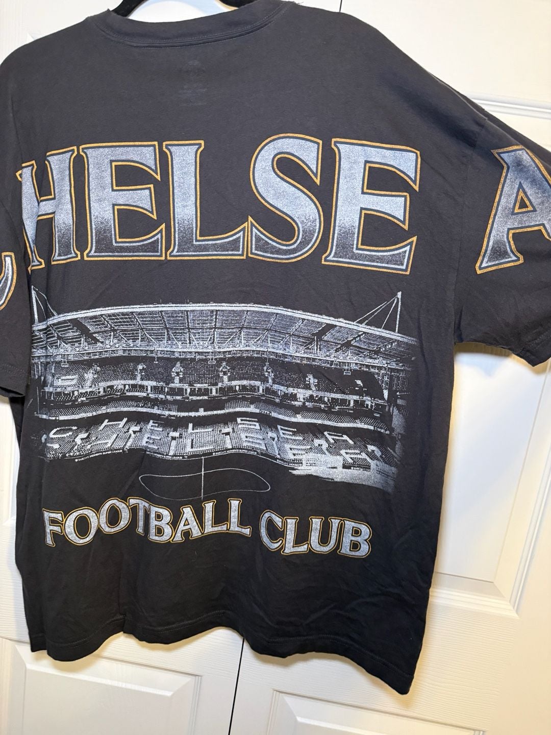 Chelsea Football Club Official Merchandise T-Shirt XL Black Stadium Graphic 6