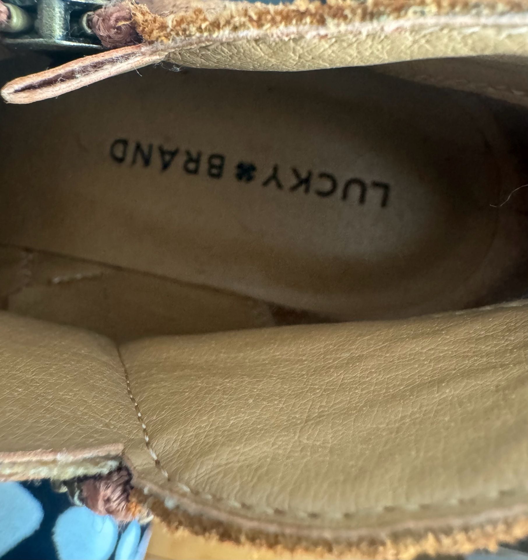 Lucky Brand Booties Size 9M Brown Leather Ankle Boots 5