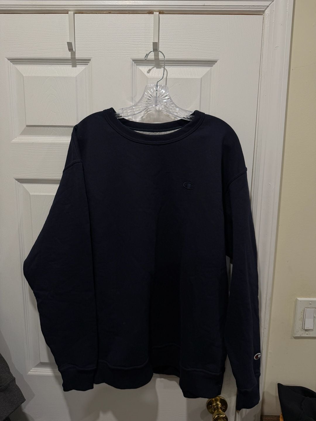 Champion Crewneck Sweatshirt Black Navy 2