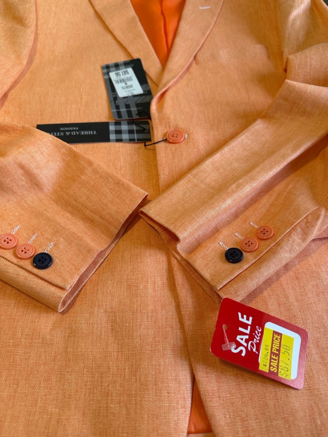 Thread & Supply Blazer Size M Orange 3