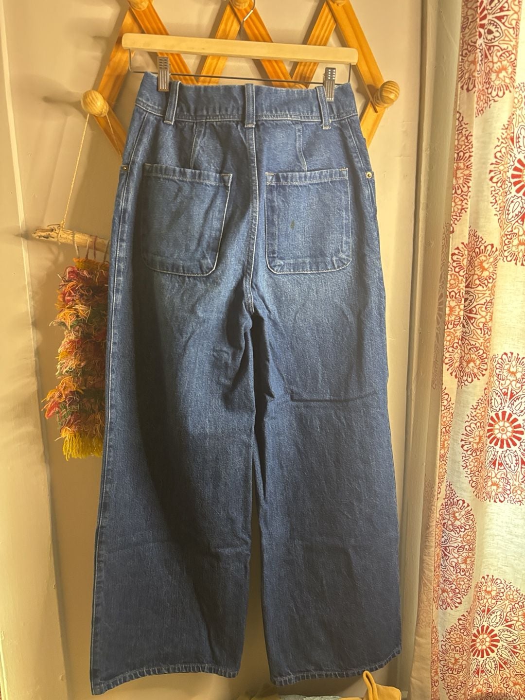 Poetry Wide Leg Jeans Size 30 Blue Cotton High Rise Denim Pants 5