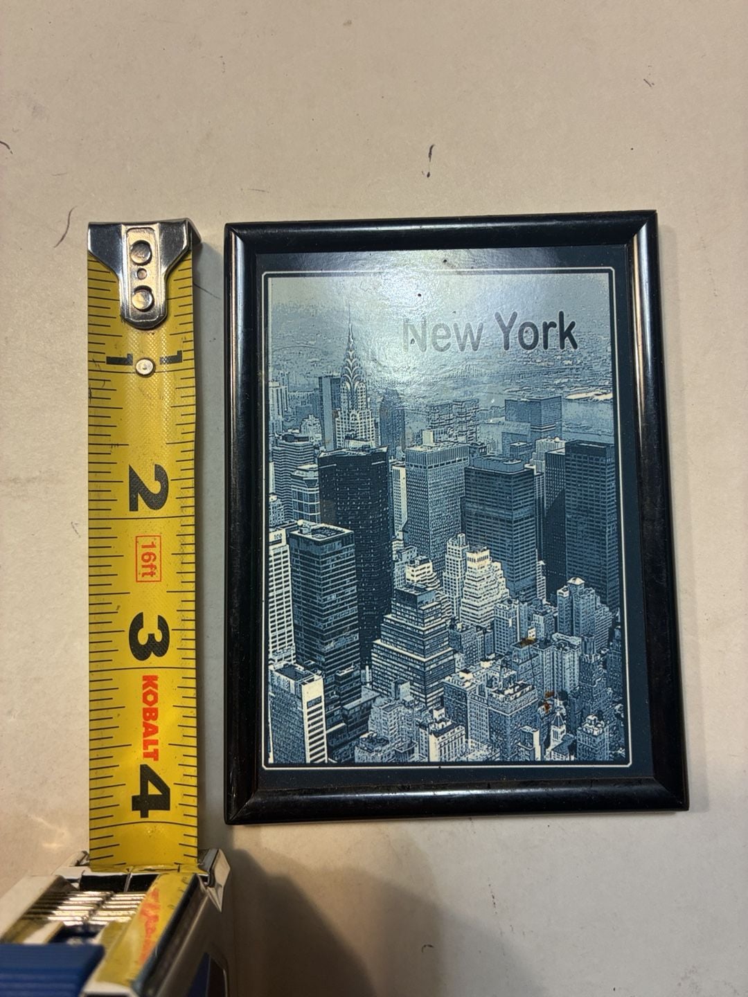 Vintage New York City Skyline Souvenir Fridge Magnet 2