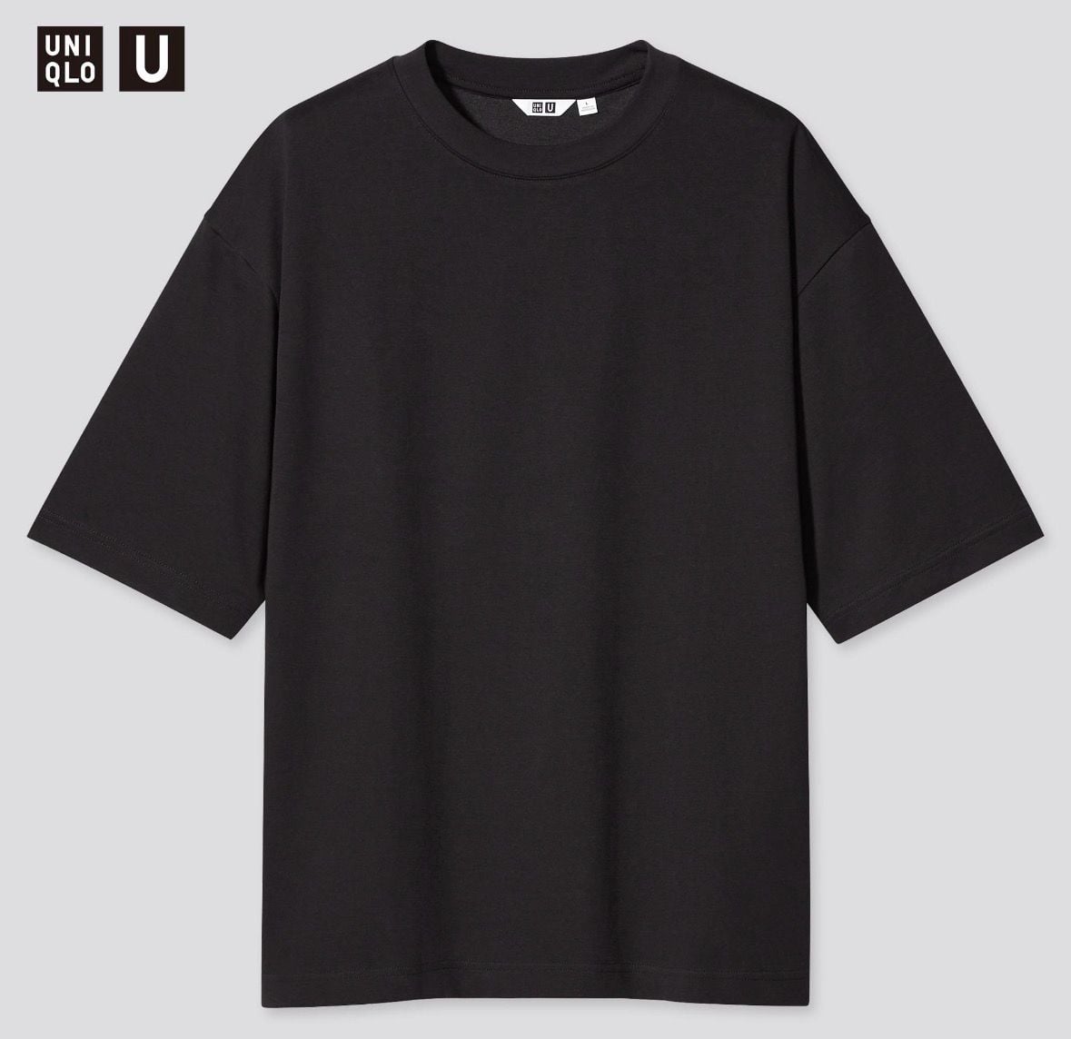 Uniqlo U Airism Cotton Oversized T-Shirt Size XL Black 2