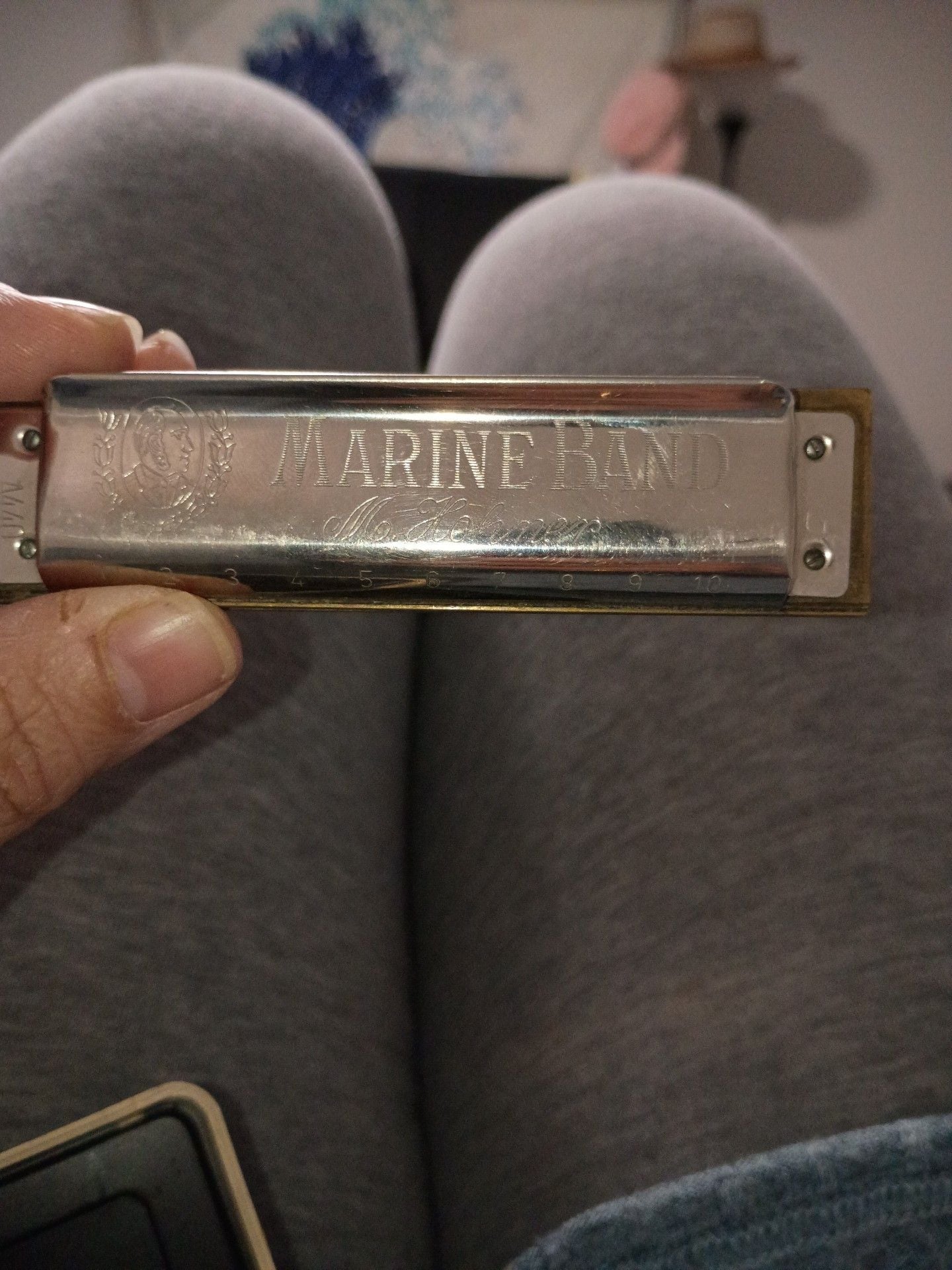 Hohner Marine Band No. 1896 Harmonica with Original Case 4