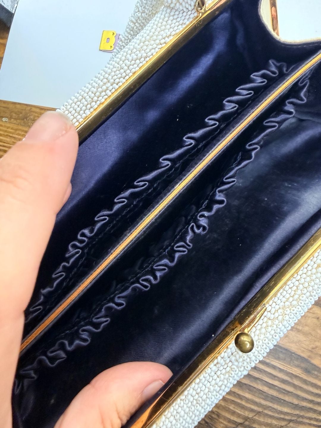 Koret Tresor Beaded Velvet Evening Bag Purse 2