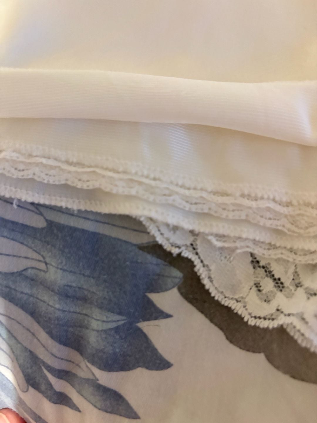 Vintage Vassarette white lace full slip/dress/nightgown. Coquette Bridal
7