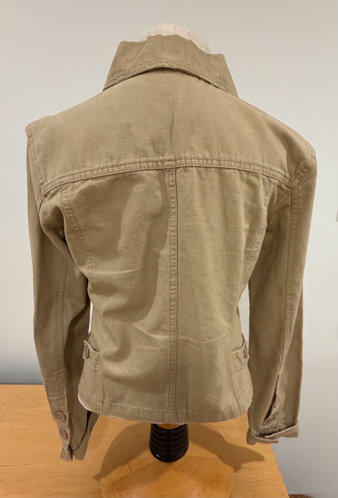 Periscope Utility Jacket Gen Z Size M Tan Cotton Button Up Cargo 4