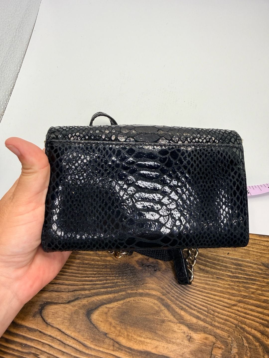 Michael Kors Black Snakeskin Crossbody Bag 5