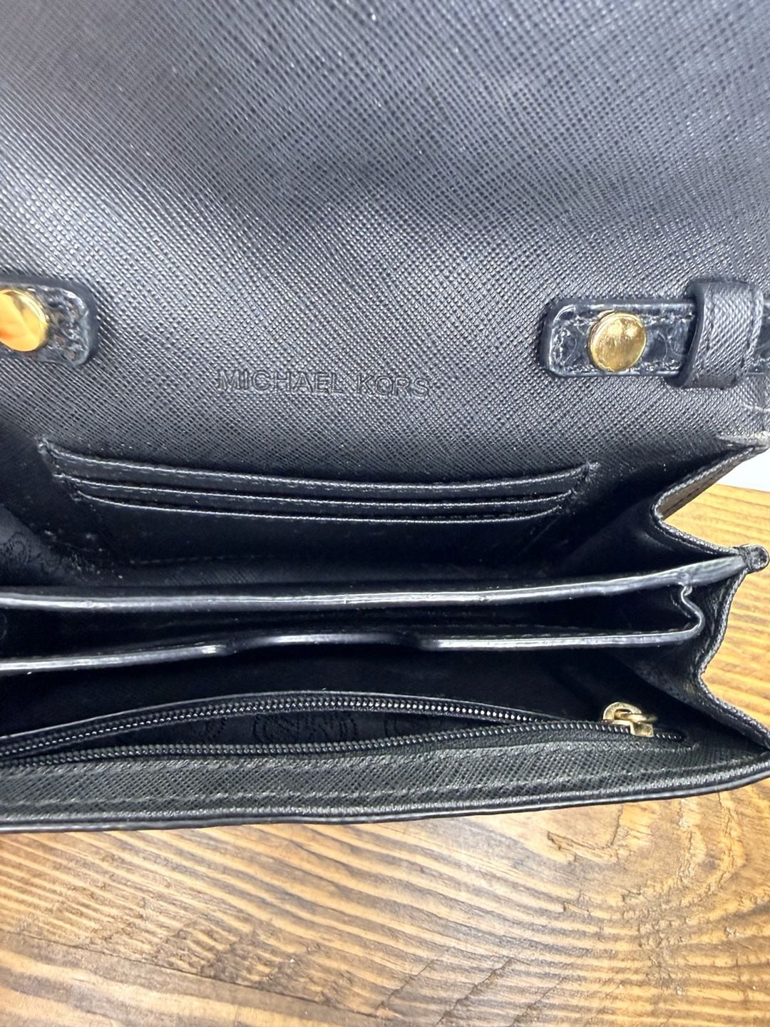 Michael Kors Black Snakeskin Crossbody Bag 7