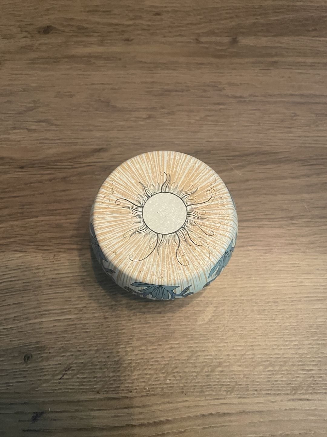 Vintage Sun And Moon Celestial Metal Decorative Tin Container 2