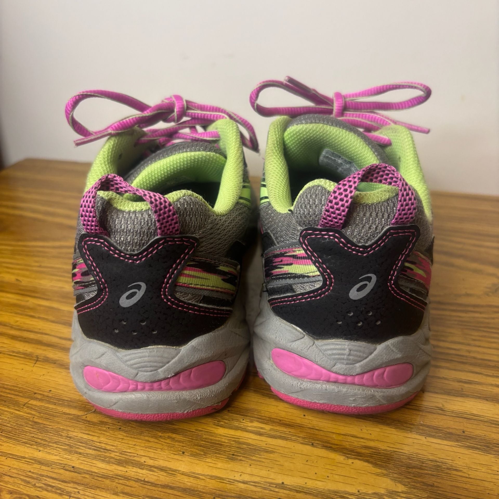 ASICS Gel-Venture 5 Sneakers Grey Pink Green 4