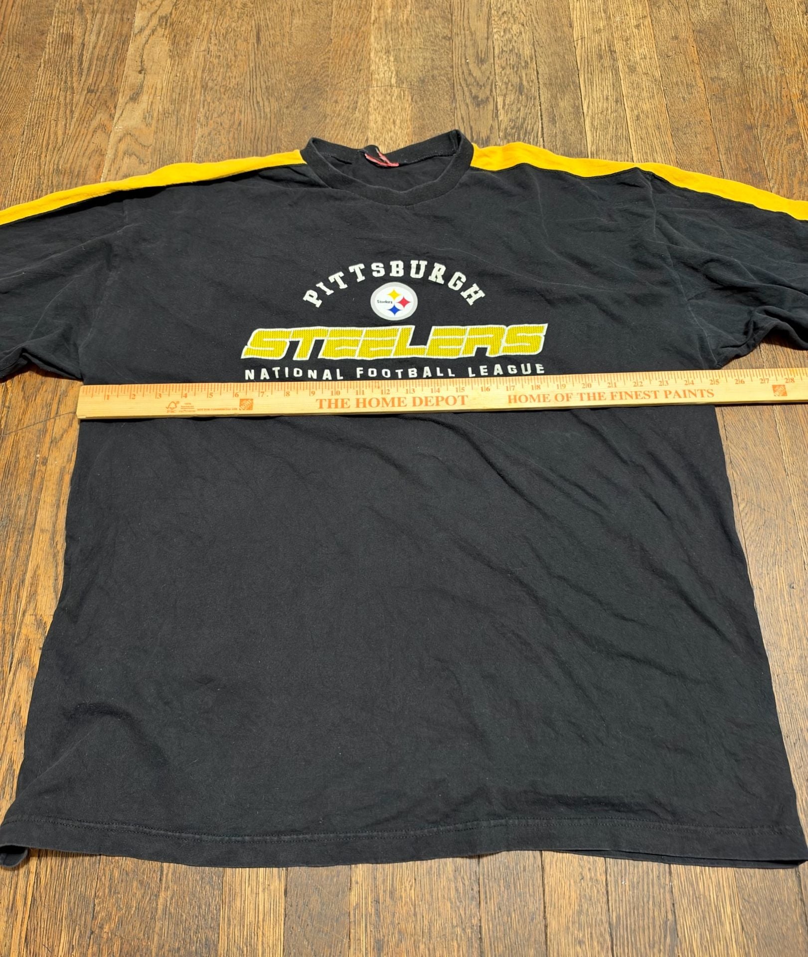 NFL Pittsburgh Steelers Vintage Long Sleeve T-Shirt Black Yellow XXL 5